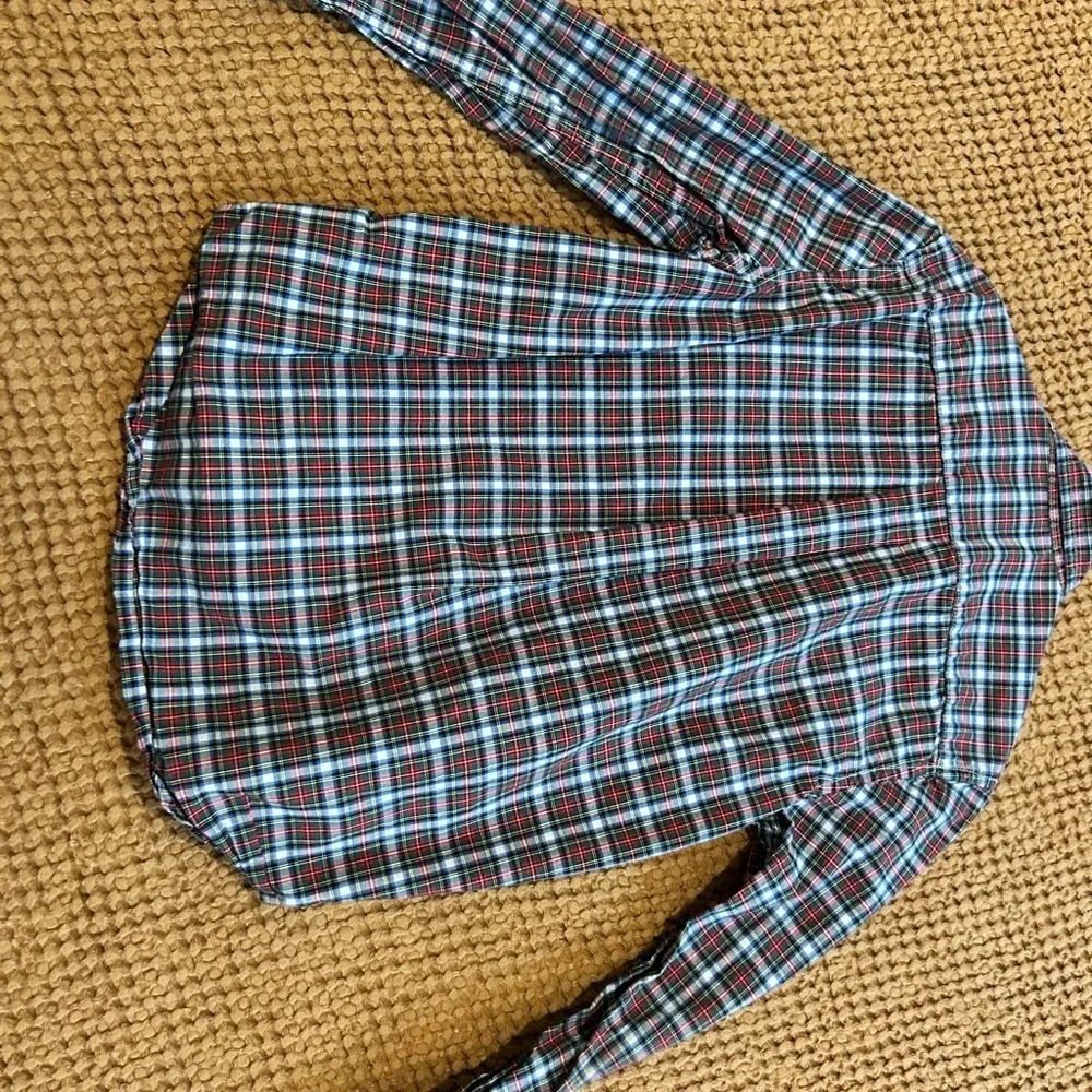 Ralph Lauren Kids Red and White Checkered Button-Down Shirt